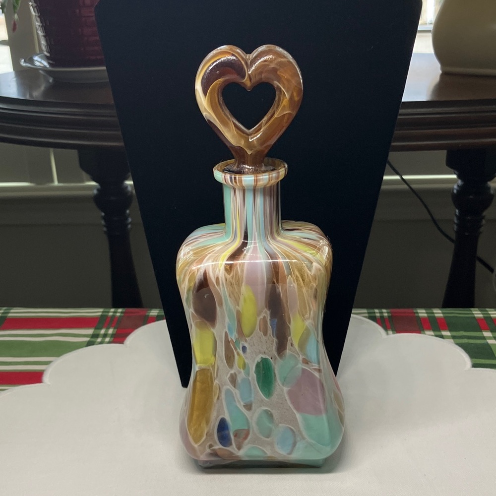 Italian Hand blown glass decanter